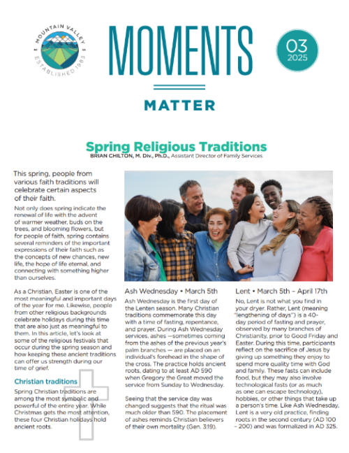 March Newsletter Front Page
