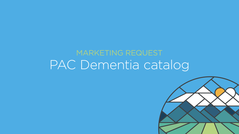 PAC Dementia Catalog Cover